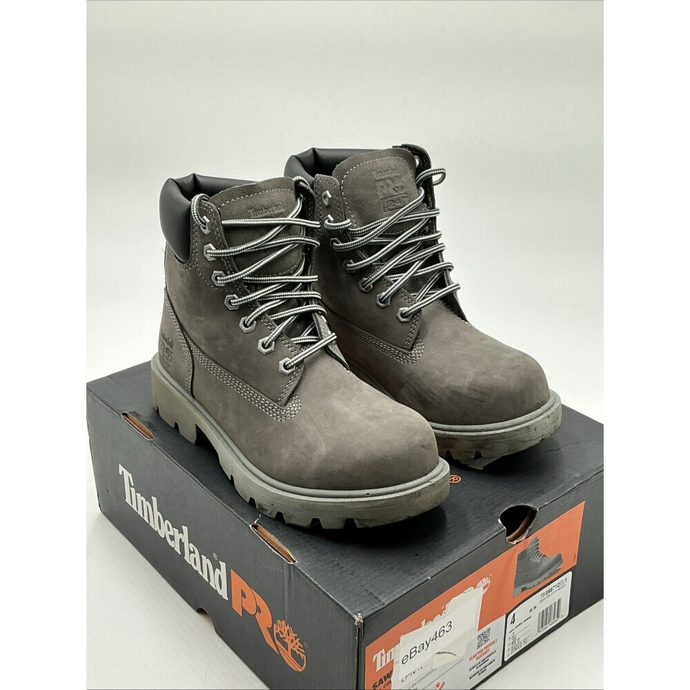 Timberland Pro Sawhorse TB0A671QEL8 Mens 4 Gray Composite Toe Work Shoes Ebay463